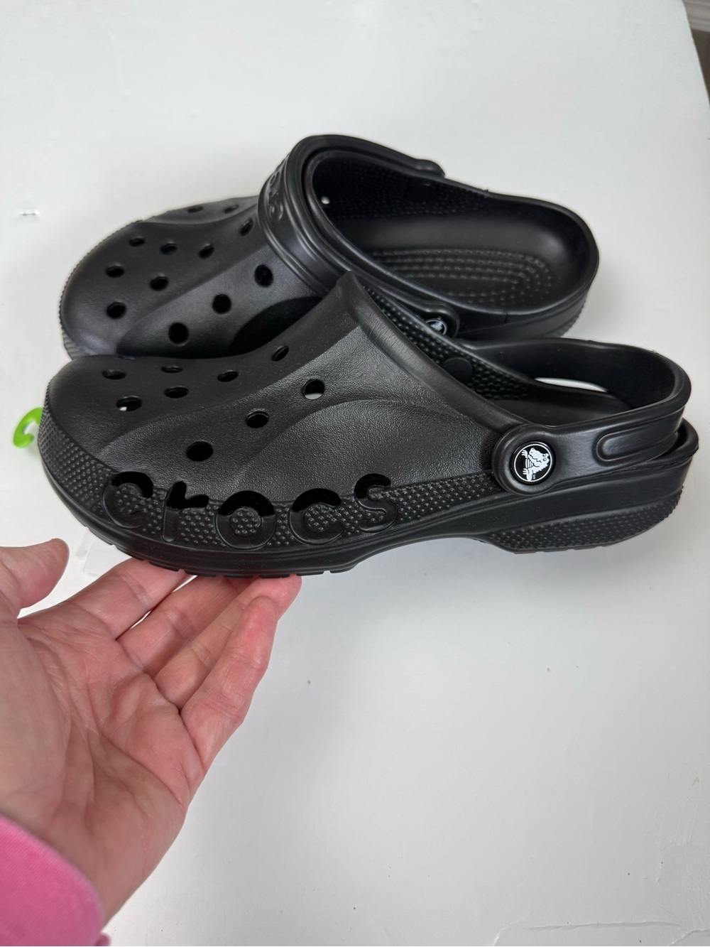 NWT CROCS Baya Black Clogs Size 6m/7w - Picture 5 of 7